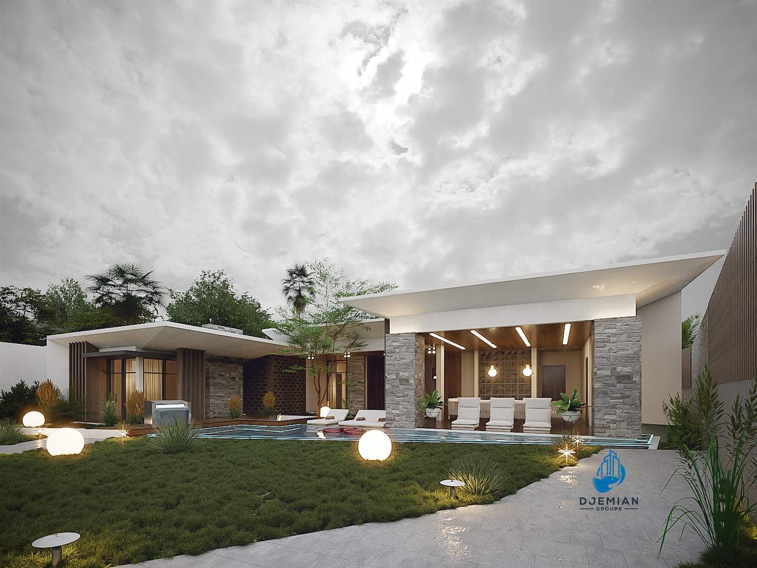 Réalisation DJEMIAN HOLDING — intérieur haut standing